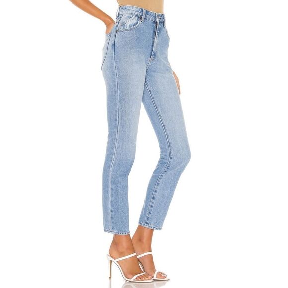 NWT ROLLA'S X SOFIA RICHIE Dusters High Rise Slim Straight Jeans in Old Stone - Picture 2 of 16